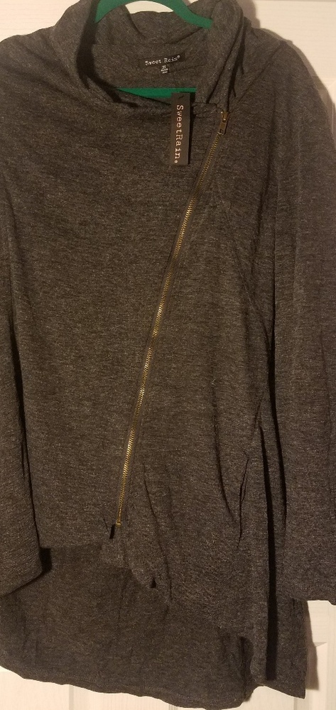 New Asymmetrical Grey Jacket
